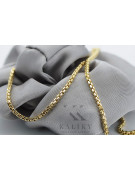 "14K Italian Yellow Gold Rope Chain Necklace" cc078y