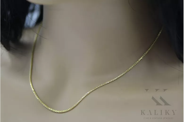 "14K Italian Yellow Gold Rope Chain Necklace" cc078y