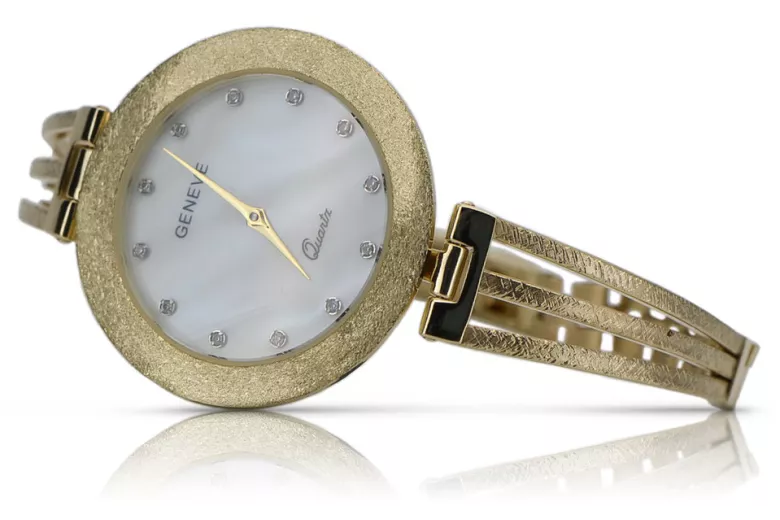 Reloj de damas de oro ★ zlotychlopak.pl ★ Pureza de oro 585 333 ¡Precio bajo!