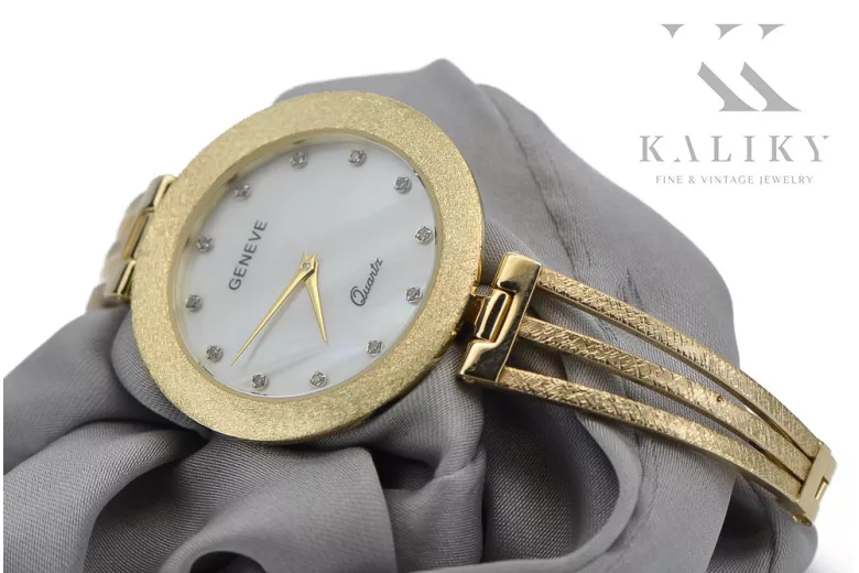 Reloj de damas de oro ★ zlotychlopak.pl ★ Pureza de oro 585 333 ¡Precio bajo!