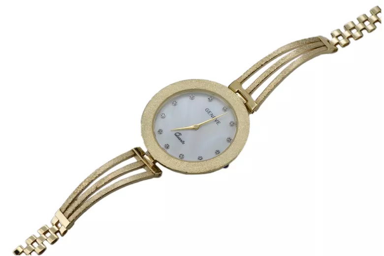 Reloj de damas de oro ★ zlotychlopak.pl ★ Pureza de oro 585 333 ¡Precio bajo!