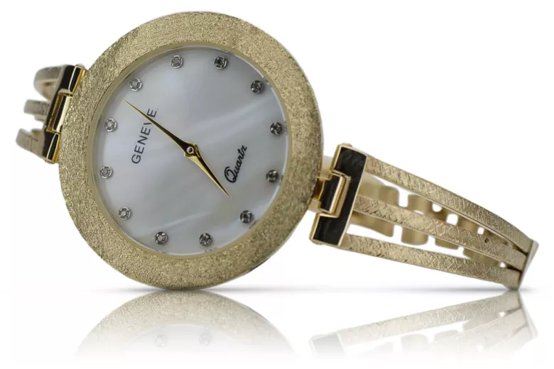 Reloj de damas de oro ★ zlotychlopak.pl ★ Pureza de oro 585 333 ¡Precio bajo!