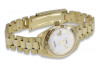 "Golden Glow: 14k Gold Lady Wristwatch with Pearl Dial" lw020ydpr&lbw009y