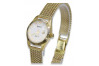 Reloj de pulsera de dama en oro amarillo 14k 585 con dial de perla - Ginebra lw020ydpr&lbw003y