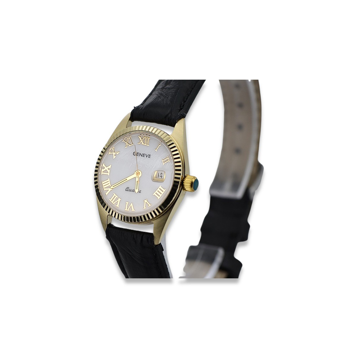 Reloj de oro para hombre Geneve ★ zlotychlopak.pl ★ Pureza del oro 585 333 ¡Precio bajo!