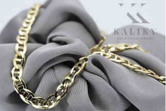 "14k Yellow Gold Solid Gucci Chain Necklace" cc016y