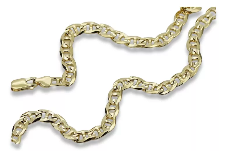 Yellow rose gold chain ★ russiangold.com ★ Gold 585 333 Low price