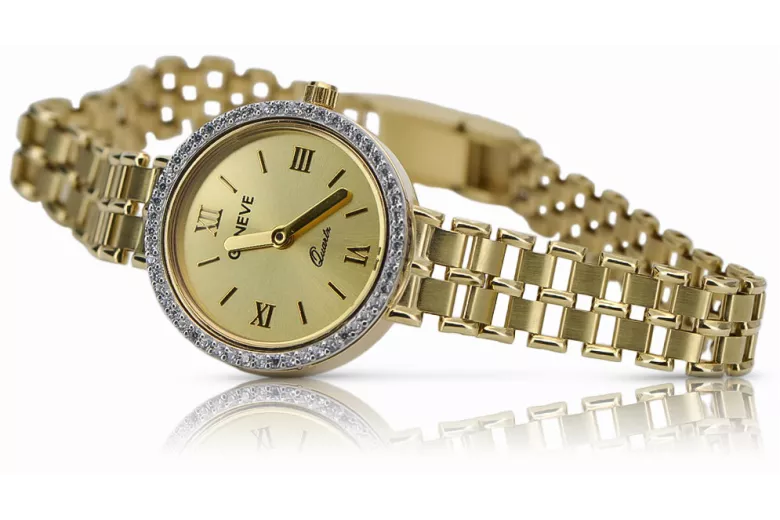 Gold ladies watch ★ zlotychlopak.pl ★ Gold purity 585 333 Low price!