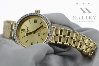 Reloj de dama en oro amarillo de 14 quilates, Geneve. lw027y