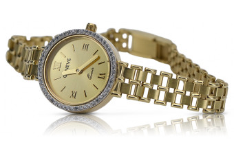 Reloj de dama en oro amarillo de 14 quilates, Geneve. lw027y