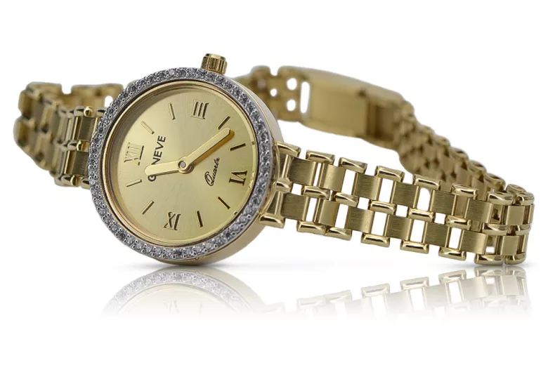 Gold ladies watch ★ zlotychlopak.pl ★ Gold purity 585 333 Low price!