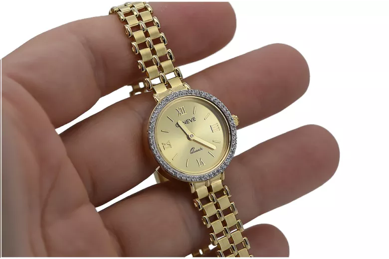 Gold ladies watch ★ zlotychlopak.pl ★ Gold purity 585 333 Low price!