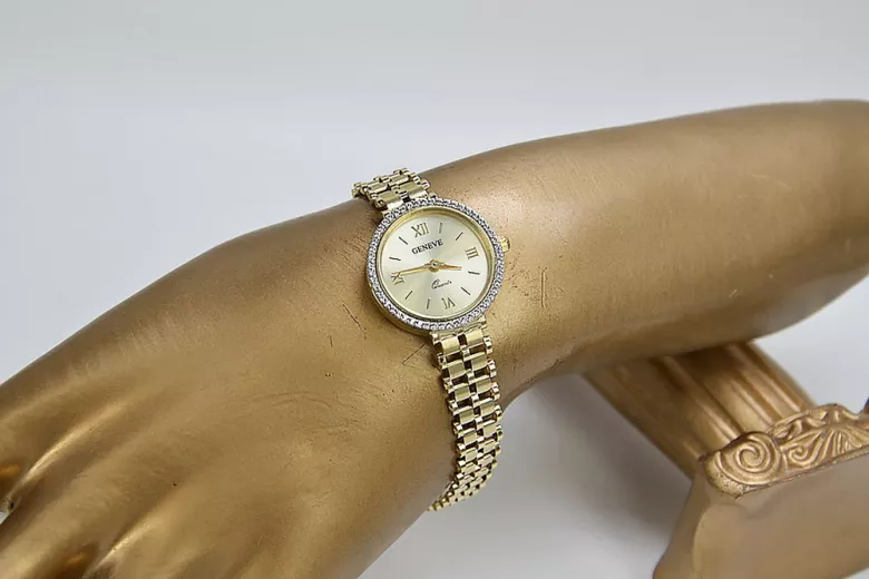 Reloj ★ de oro para damas zlotychlopak.pl Pureza de oro 585 333 ¡★ Precio bajo!