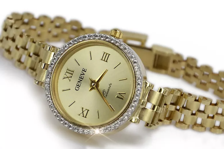 Gold ladies watch ★ zlotychlopak.pl ★ Gold purity 585 333 Low price!