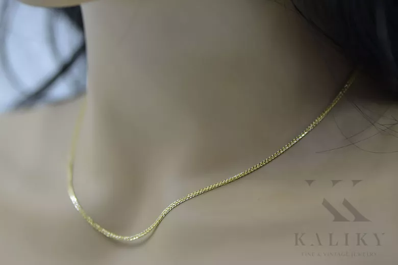 Italian Fox Tail 14K Yellow Gold Chain - Various Length Options cc035y