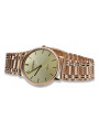 Reloj de Pulsera de Hombre en Oro Rosa Vintage 14k 585 Geneve mw004r&mbw009r