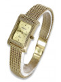 Goldene Damen Armbanduhr Geneve in 14k 585 Gelbgold lw002y&lbw003y