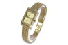 Goldene Damen Armbanduhr Geneve in 14k 585 Gelbgold lw002y&lbw003y