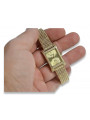 Goldene Damen Armbanduhr Geneve in 14k 585 Gelbgold lw002y&lbw003y