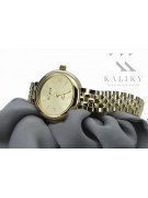 14K жълто злато дамски часовник Geneve Lady Gift lw011ydy