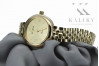 14K жълто злато дамски часовник Geneve Lady Gift lw011ydy