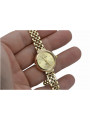 Reloj de Dama en Oro Amarillo de 14 Quilates, Geneve Lady Regalo lw011ydy