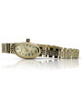 Żółte złoto 14k Lady Geneve zegarek prezent lw096y