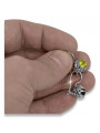 Sterling Silver 925, Yellow Peridot Vintage Earrings vec062s