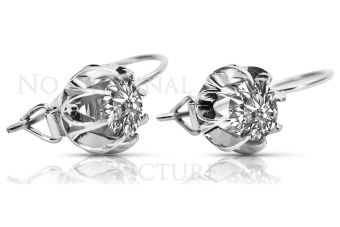 Pendientes de Plata de Ley 925, Ajust. Vintage vec062s