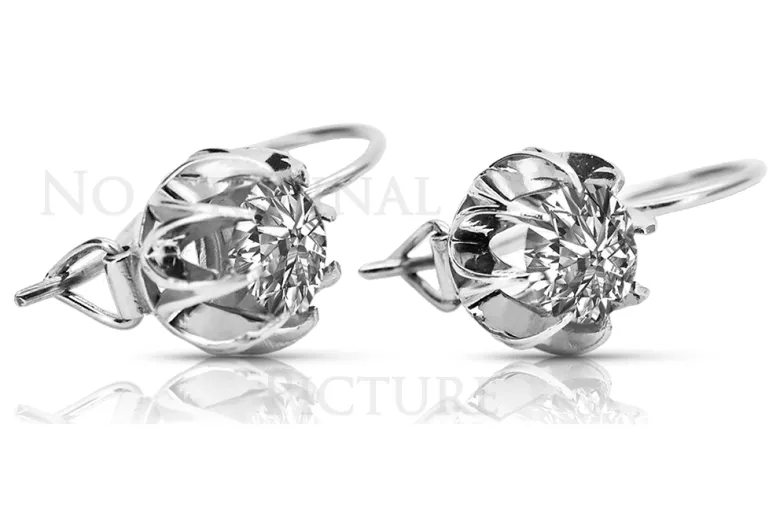 Pendientes de Plata de Ley 925, Ajust. Vintage vec062s