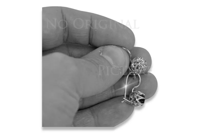 Boucles d'oreilles en argent sterling 925 vintage, Réglag vec062s