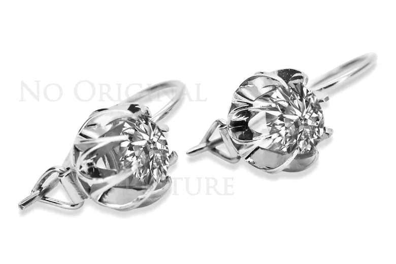 Boucles d'oreilles en argent sterling 925 vintage, Réglag vec062s