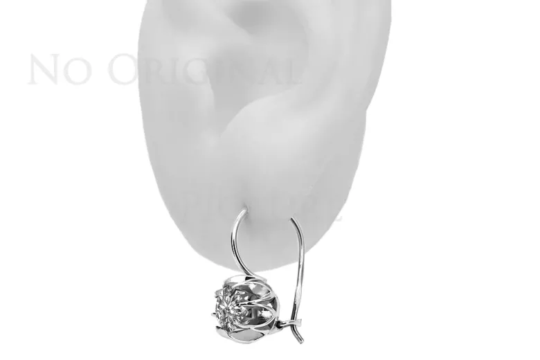 Boucles d'oreilles en argent sterling 925 vintage, Réglag vec062s