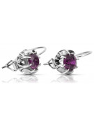 Sterling Silber 925, Amethyst Ohrringe vec062s