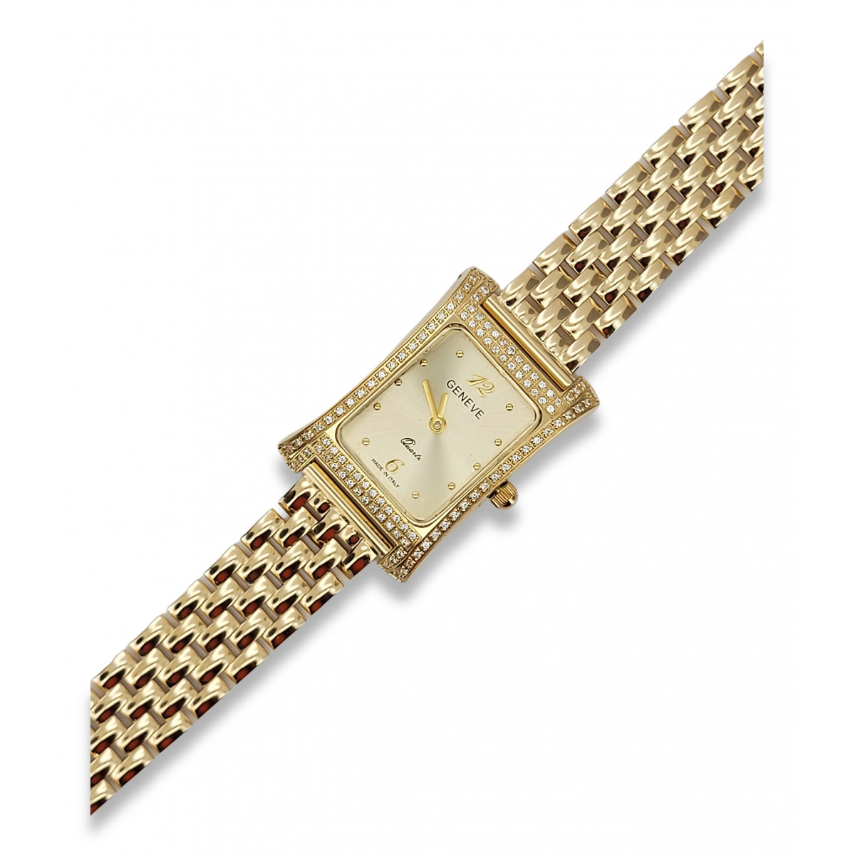 Reloj de oro para hombre Geneve ★ zlotychlopak.pl ★ Pureza de oro 585 333 Precio bajo!