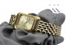 Żółta 14k 585 złota Damska zegarek na rękę Geneve lw003ydy&lbw004y