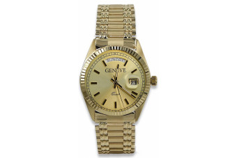 Montre Homme en Or Jaune 14k 585 Geneve mw013ydy&mbw012yo