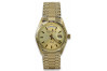 Złoty zegarek męski Geneve 14k 585 w kolorze żółtym mw013ydy&mbw012yo