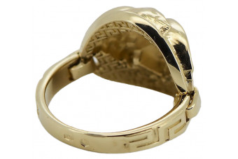 14 Karat Gelbgold Griechischer Ring, Jellyfish Design crn001y