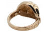 Изысканное розовое золото 14K 585 без камней греческое кольцо crn001r crn001r