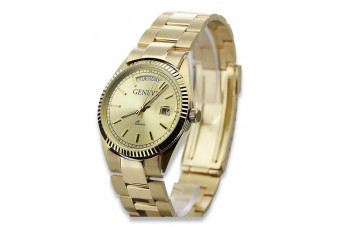 Reloj de Hombre en Oro Amarillo de 14k 585 Geneve mw013ydy&mbw017y