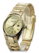 Gold men's watch Geneve ★ zlotychlopak.pl ★ Gold purity 585 333 Low Price!