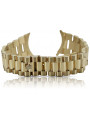 14 Karat Gelbgold Rolex Style Armband (verstellbar) mbw015y