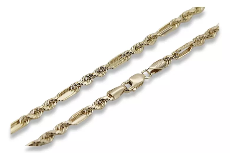 Yellow rose gold chain ★ russiangold.com ★ Gold 585 333 Low price