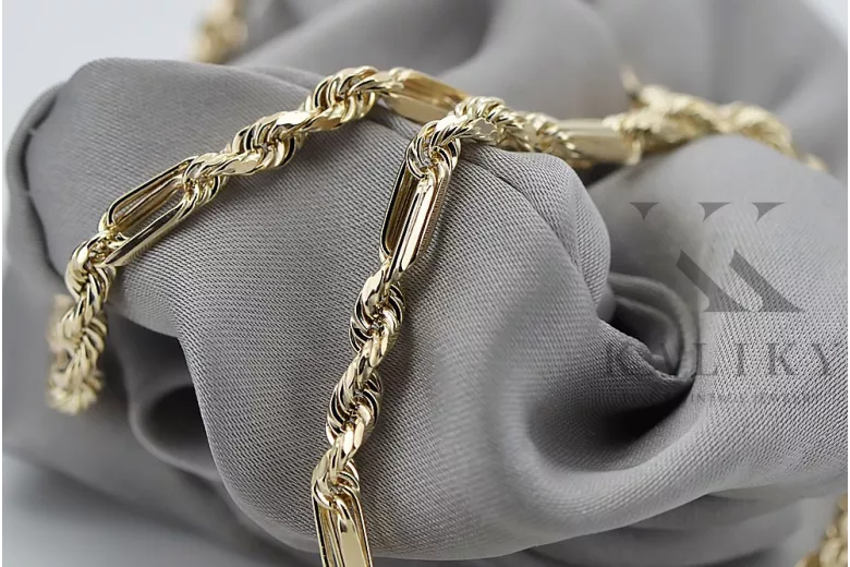 Yellow rose gold chain ★ russiangold.com ★ Gold 585 333 Low price