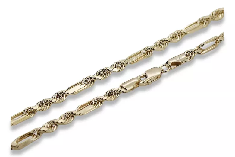 Yellow rose gold chain ★ russiangold.com ★ Gold 585 333 Low price