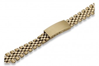 Pulsera de reloj estilo Rolex para hombre en oro amarillo de 14 quilates mbw018yo