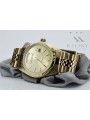 Желтое золото 14k 585 мужские наручные часы Geneve mw013ydy&mbw018y