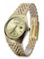 Gold men's watch Geneve ★ zlotychlopak.pl ★ Gold purity 585 333 Low Price!