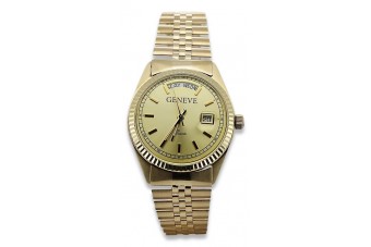 Montre Homme en Or Jaune 14 carats 585 Geneve mw013ydy&mbw018y